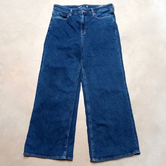 Old Navy Denim - Old Navy Sky Hi Wide Leg Jeans Womens Size 14 Extra High Rise Stretch Denim